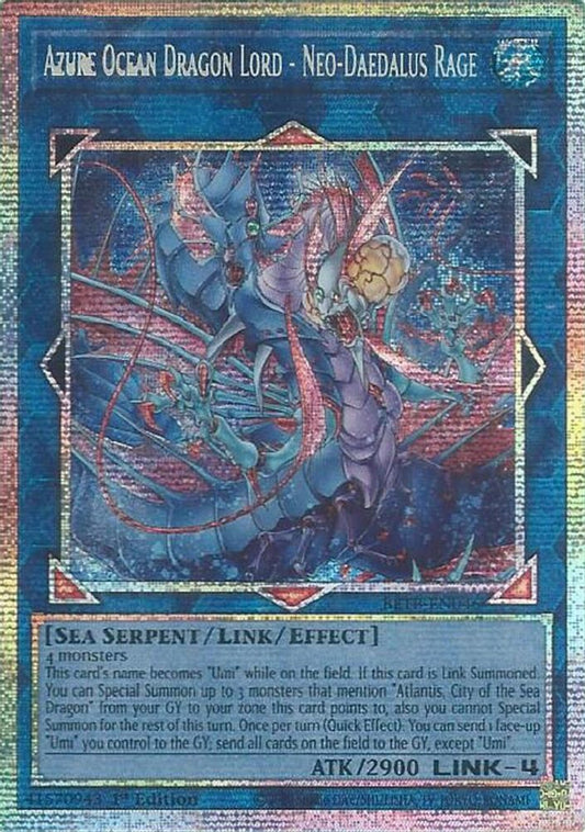 BETB-EN046 * Azure Ocean Dragon Lord - Neo-Daedalus Rage * Starlight Rare * Beyond the Brave