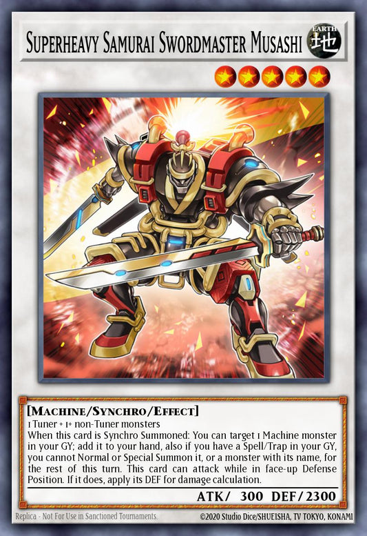 Superheavy Samurai Swordmaster Musashi * Super Rare * MP21-EN095
