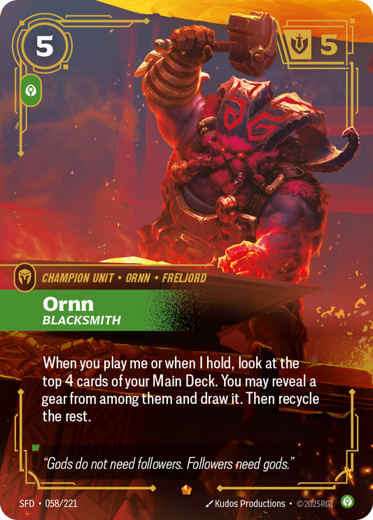 Ornn, Blacksmith * Epic * SFD-058