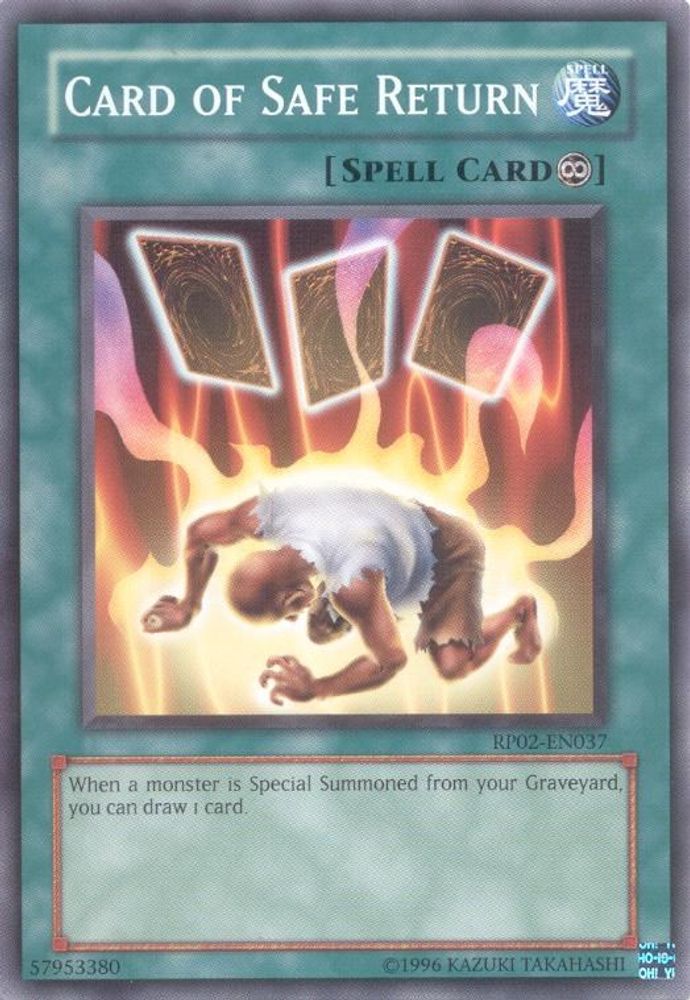 Card of Safe Return * Common * RP02-EN037