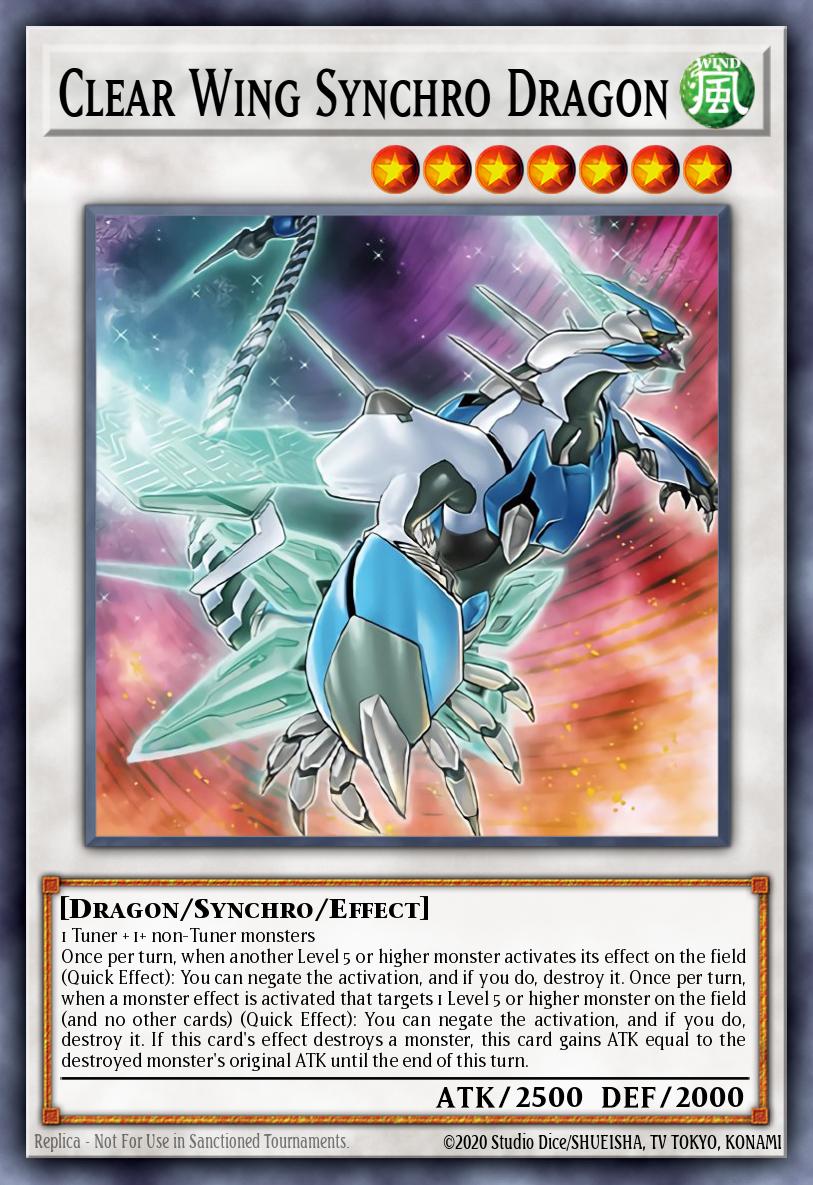 LAVD-ENS24 * Clear Wing Synchro Dragon * Common * Legendary Arc-V Decks