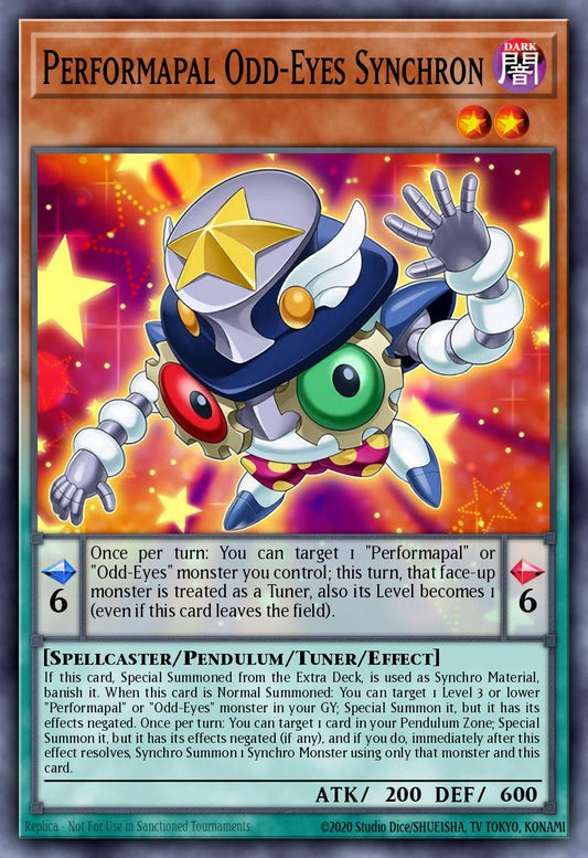 LAVD-ENO10 * Performapal Odd-Eyes Synchron * Common * Legendary Arc-V Decks