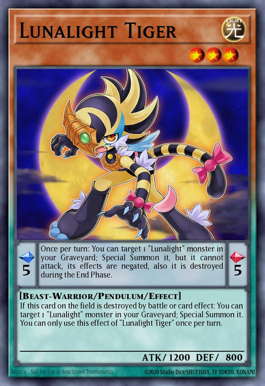LAVD-ENL04 * Lunalight Tiger * Common * Legendary Arc-V Decks