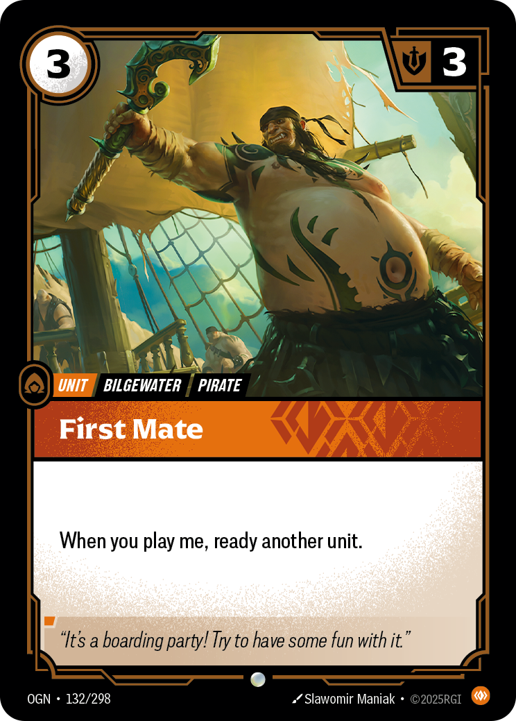OGN-132 * First Mate * Common * Origins