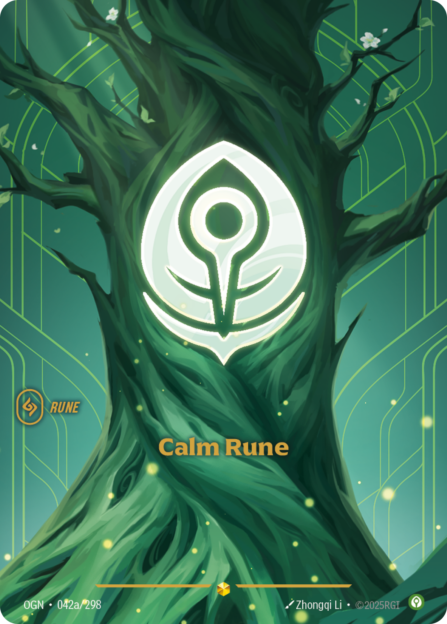 SFD-R02a * Calm Rune (Alternate Art) (Foil) * Showcase * Spiritforged