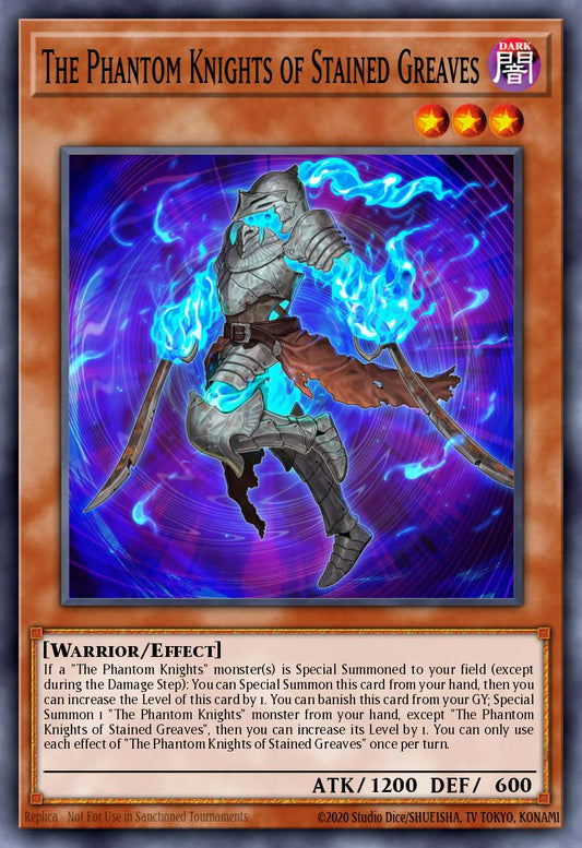 The Phantom Knights of Stained Greaves * Super Rare * MP21-EN167