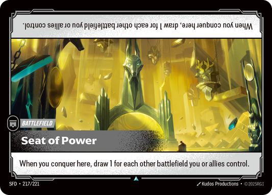 Seat of Power * Uncommon * SFD-217