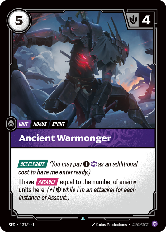 Ancient Warmonger (Foil) * Uncommon * SFD-131
