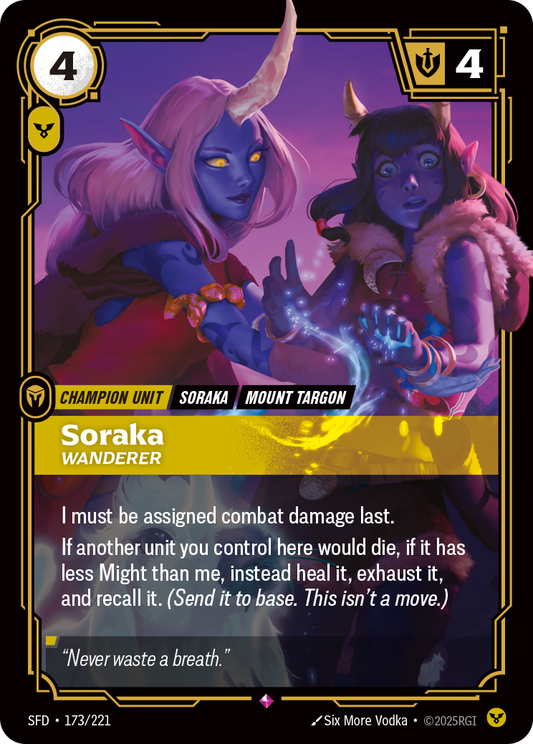Soraka, Wanderer * Rare * SFD-173