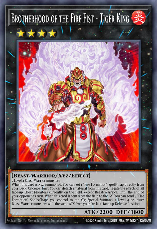 LAVD-ENL36 * Brotherhood of the Fire Fist - Tiger King * Secret Rare * Legendary Arc-V Decks
