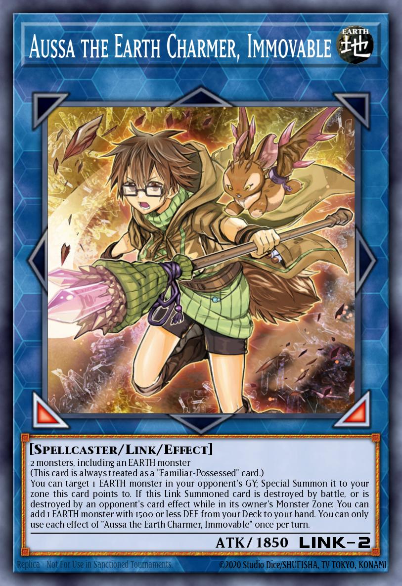Aussa the Earth Charmer, Immovable — Rare IGAS-EN048, carta Yu-Gi-Oh!