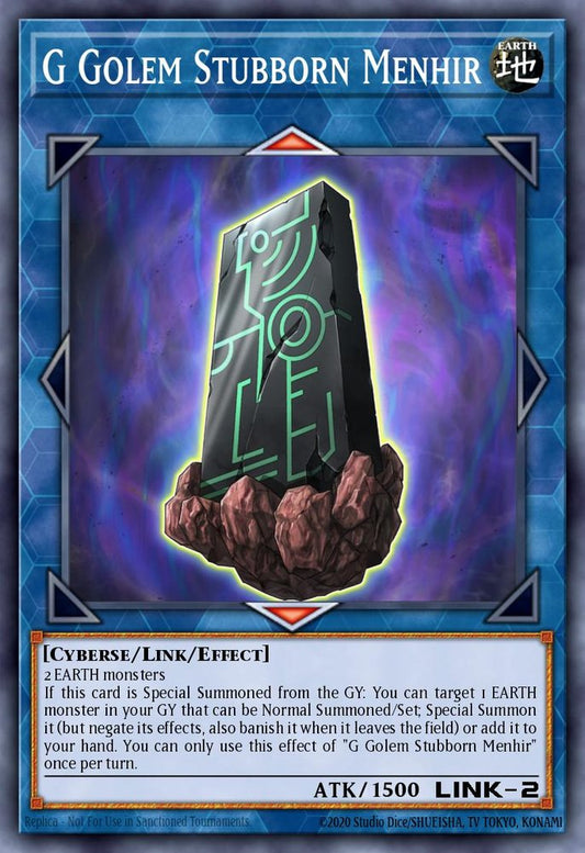 G Golem Stubborn Menhir