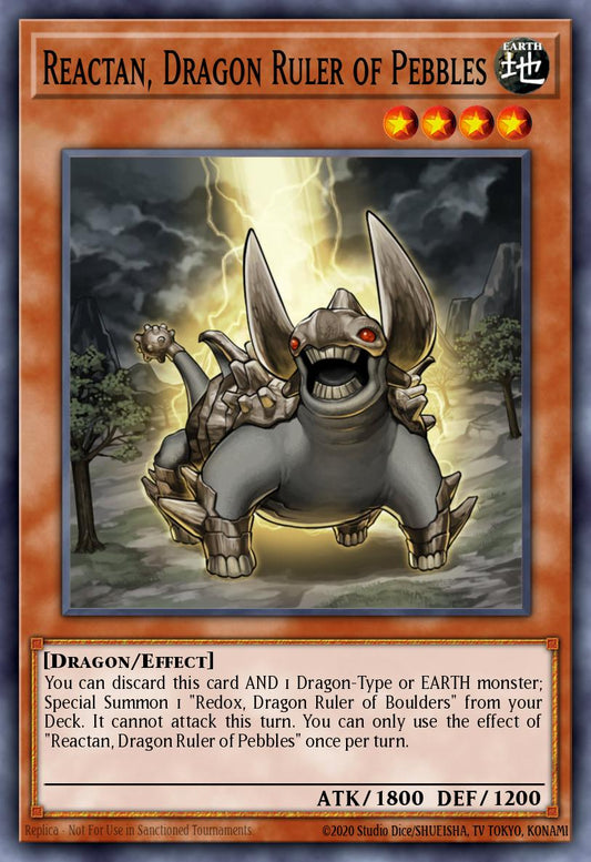 Reactan, Dragon Ruler of Pebbles * Secret Rare * BLMM-EN121