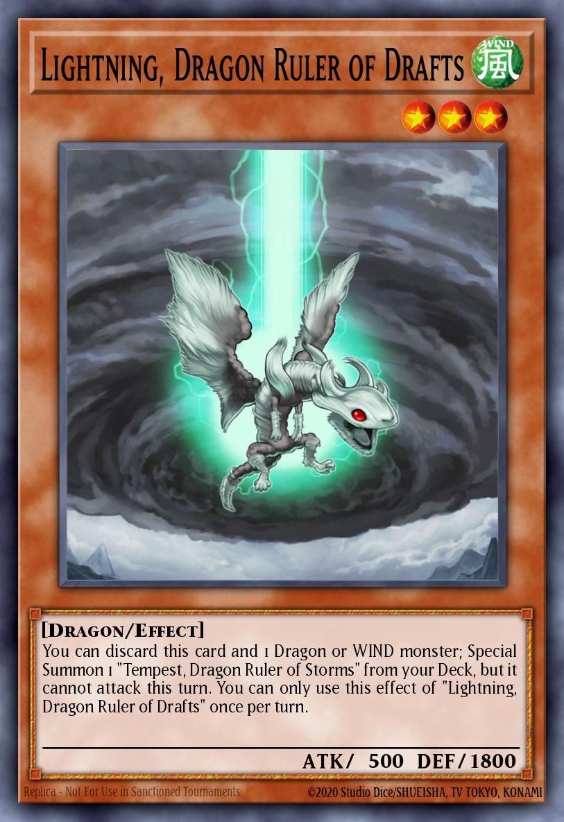 Lightning, Dragon Ruler of Drafts * Secret Rare * BLMM-EN124