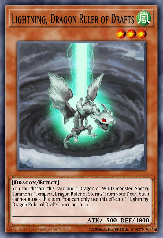 Lightning, Dragon Ruler of Drafts * Secret Rare * BLMM-EN124