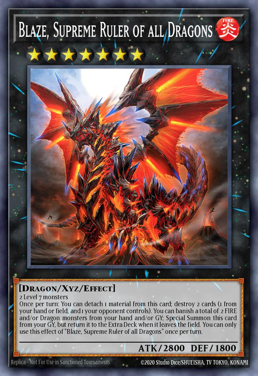 Blaze, Supreme Ruler of all Dragons * Ultra Rare * BLMM-EN155