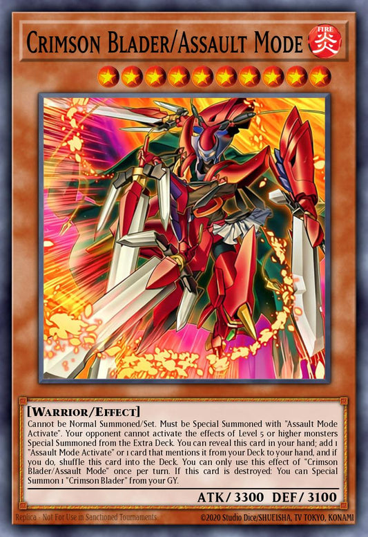 Crimson Blader/Assault Mode * Super Rare * BPRO-EN008