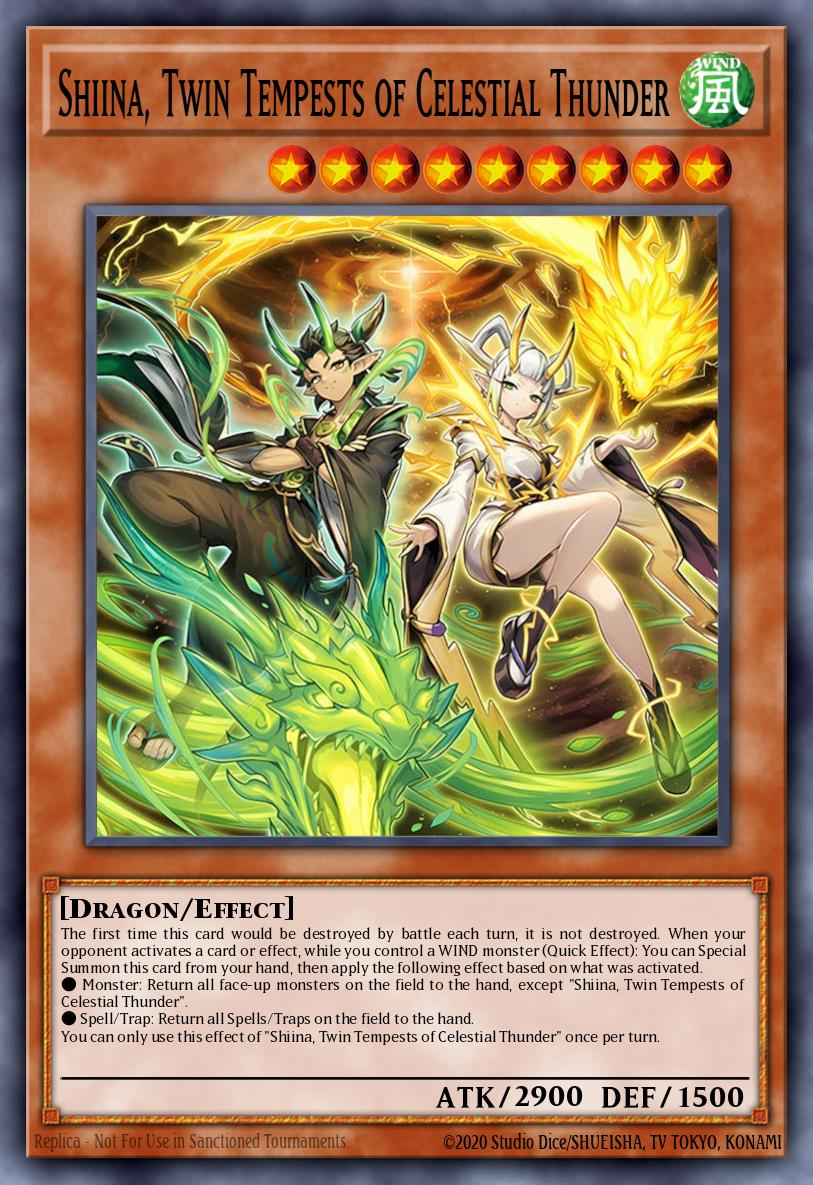 Shiina, Twin Tempests of Celestial Thunder * Secret Rare * BPRO-EN027