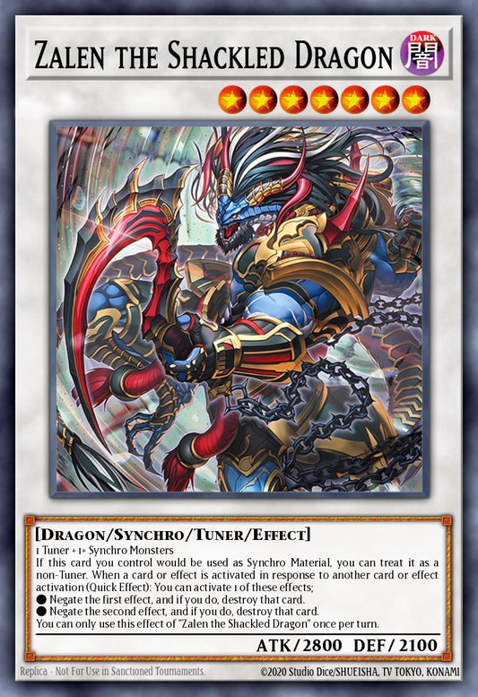 Zalen the Shackled Dragon * Super Rare * BPRO-EN042