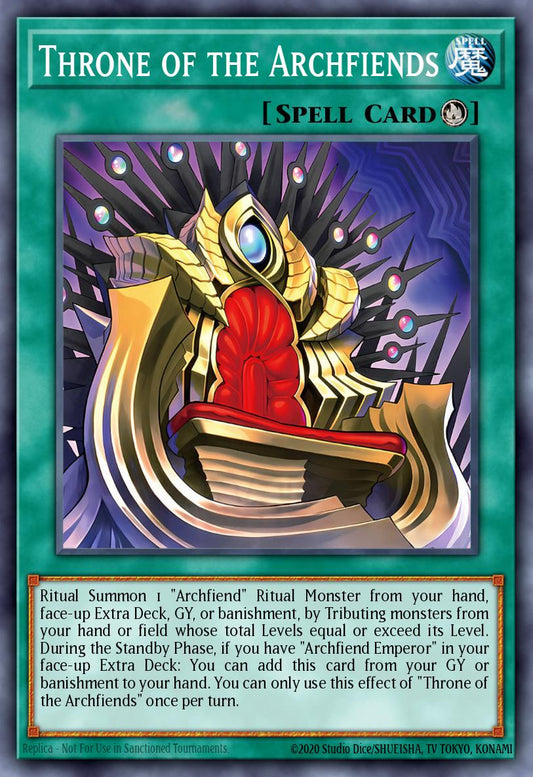 Throne of the Archfiends * Common * BPRO-EN059