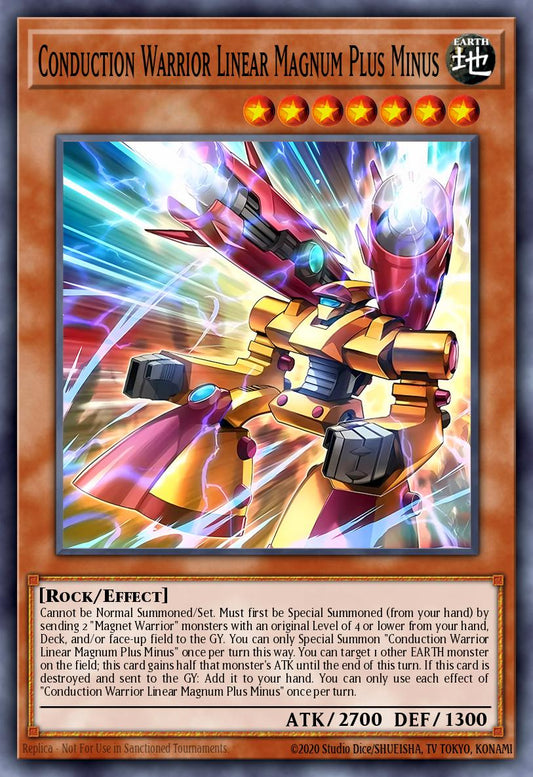 Conduction Warrior Linear Magnum Plus Minus * Super Rare * BPRO-EN099