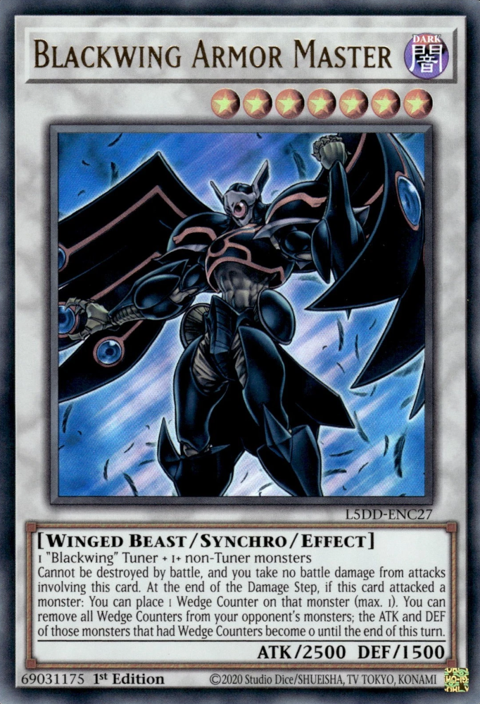 L5DD-ENC27 * Blackwing Armor Master * Ultra Rare * Legendary 5D's Decks