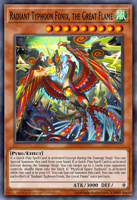 Radiant Typhoon Fonix, the Great Flame Ultra Rare