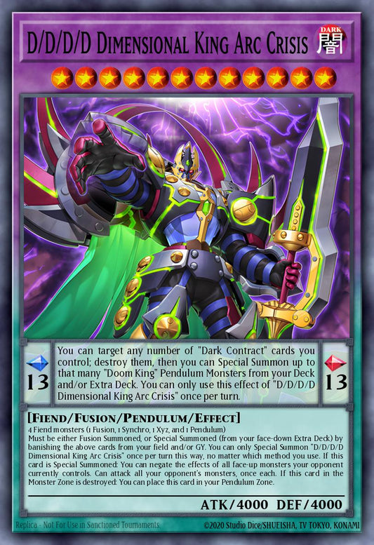 D/D/D/D Dimensional King Arc Crisis Ultra Rare