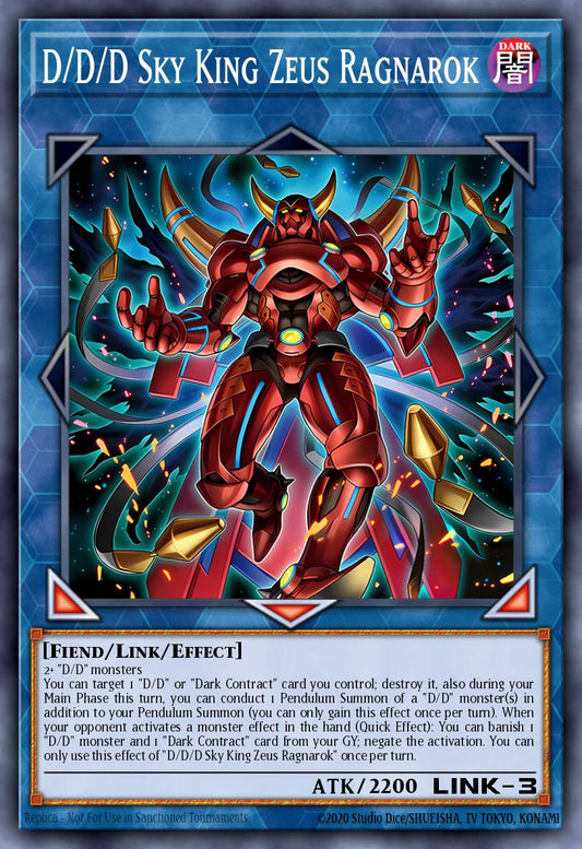 D/D/D Sky King Zeus Ragnarok Secret Rare