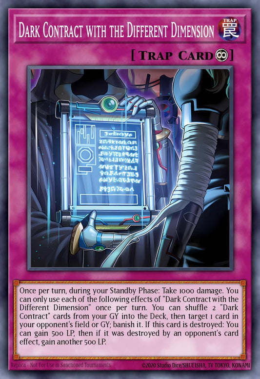 Dark Contract with the Different Dimension Common