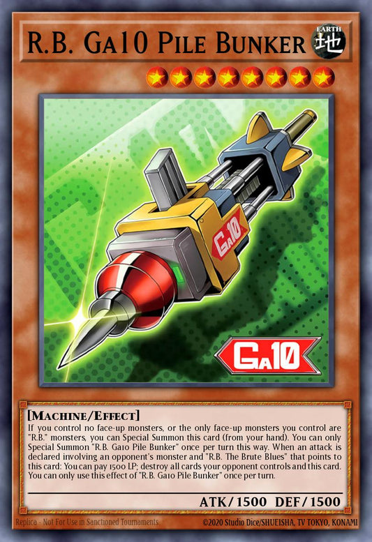 R.B. Ga10 Pile Bunker Super Rare