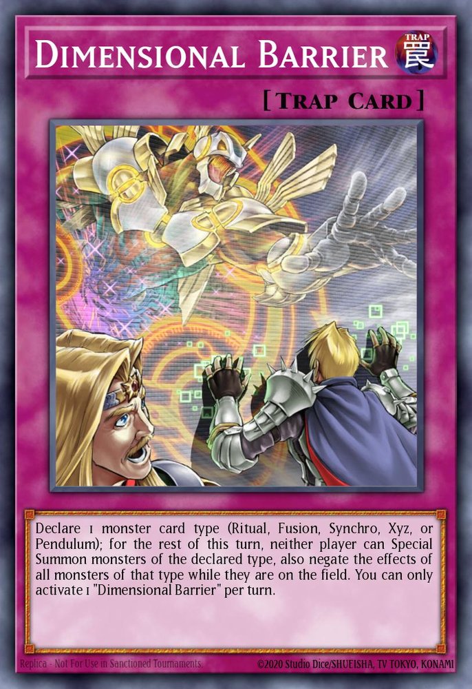 Dimensional Barrier — Ultra Rare DUDE-EN048, carta Yu-Gi-Oh!