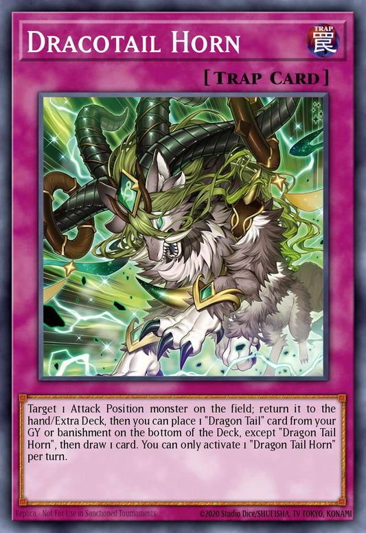 Dracotail Horn * Super Rare * JUSH-EN010