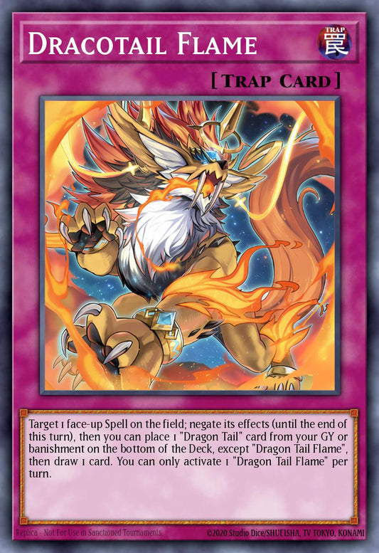 Dracotail Flame * Super Rare * JUSH-EN011