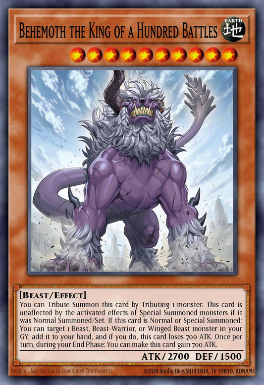 Behemoth the King of a Hundred Battles * Super Rare * JUSH-EN050