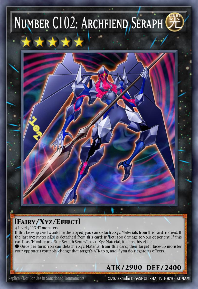 Number C102: Archfiend Seraph * Super Rare * JUSH-EN056