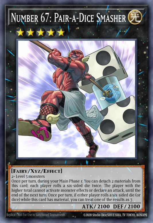 Number 67: Pair-a-Dice Smasher * Super Rare * JUSH-EN058