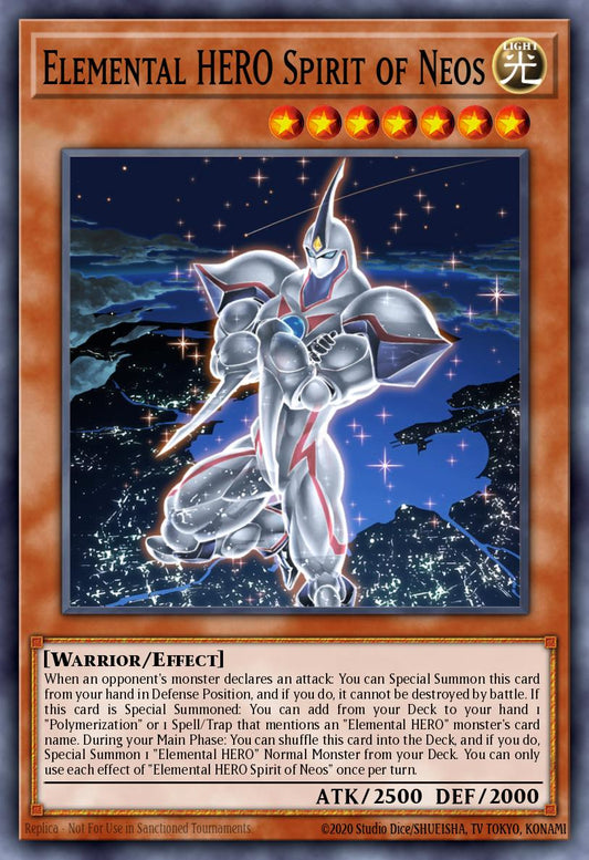 Elemental HERO Spirit of Neos Prismatic Secret Rare