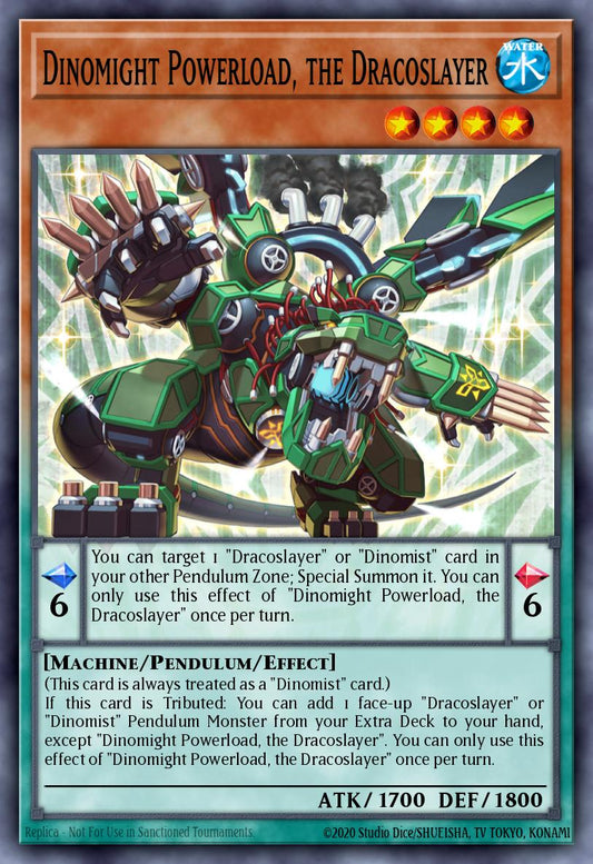 Dinomight Powerload, the Dracoslayer Prismatic Secret Rare