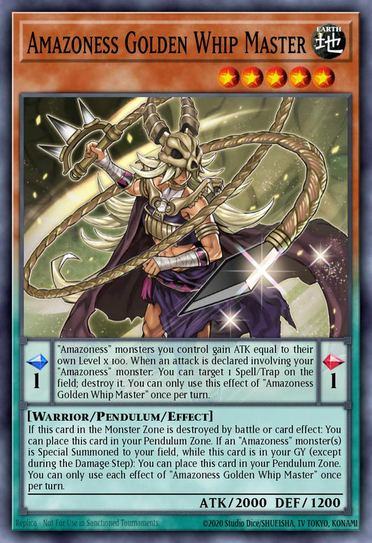 Amazoness Golden Whip Master Common