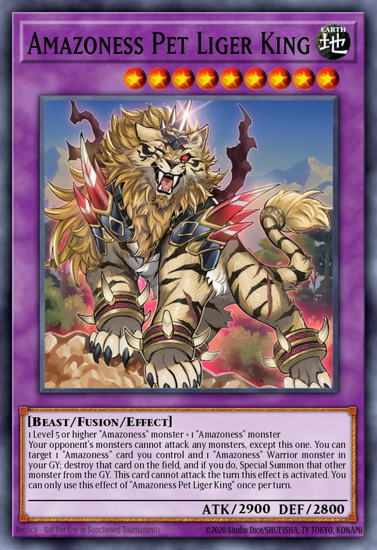 Amazoness Pet Liger King Prismatic Secret Rare