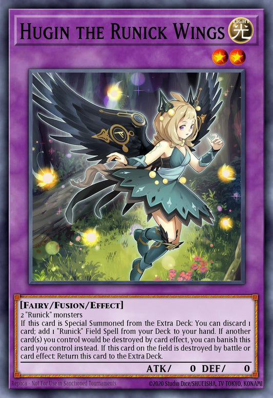 Hugin the Runick Wings Prismatic Secret Rare