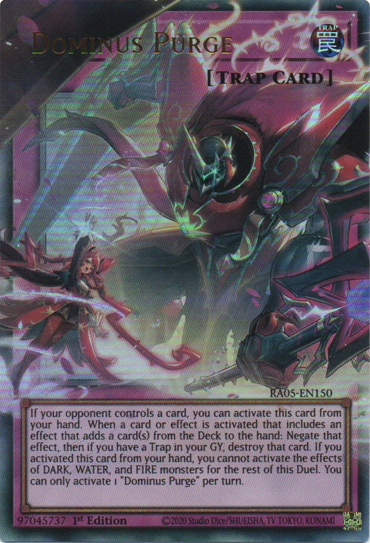 Dominus Purge (Extended Art) * Starlight Rare * RA05-EN150