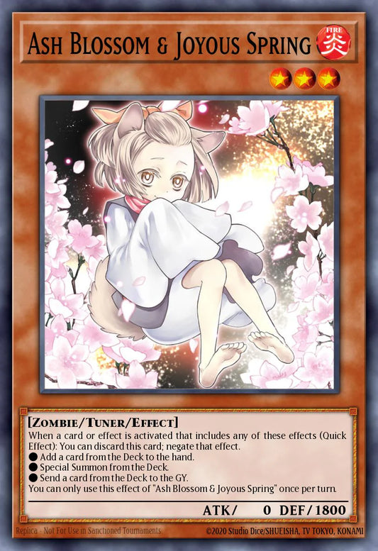 Ash Blossom & Joyous Spring *  * Quarter Century Secret Rare * * RA04-EN025