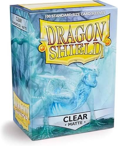 Sleeves Dragon Shield Tamaño Standart Clear - Matte *100 unidades*