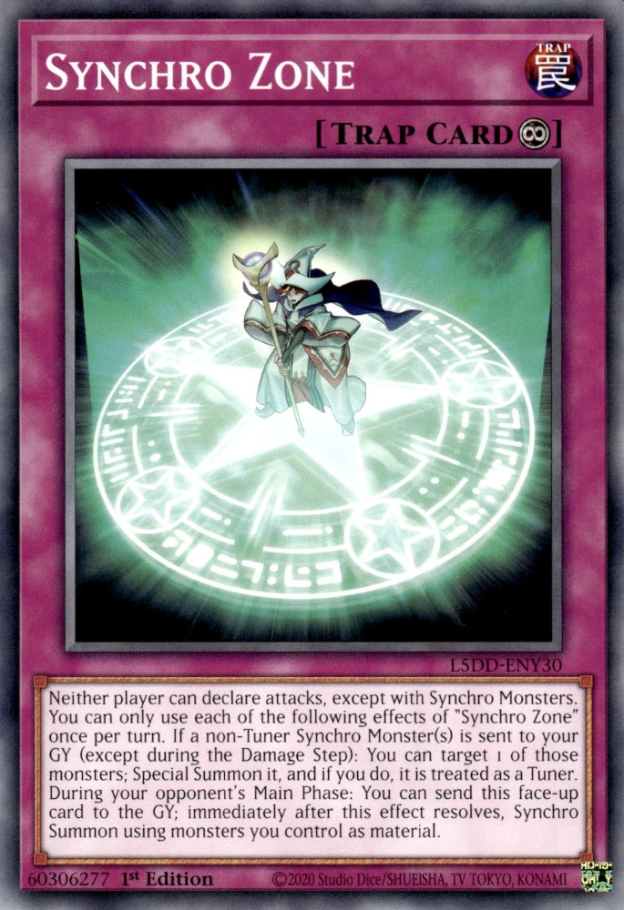 L5DD-ENY30 * Synchro Zone * Common * Legendary 5D's Decks