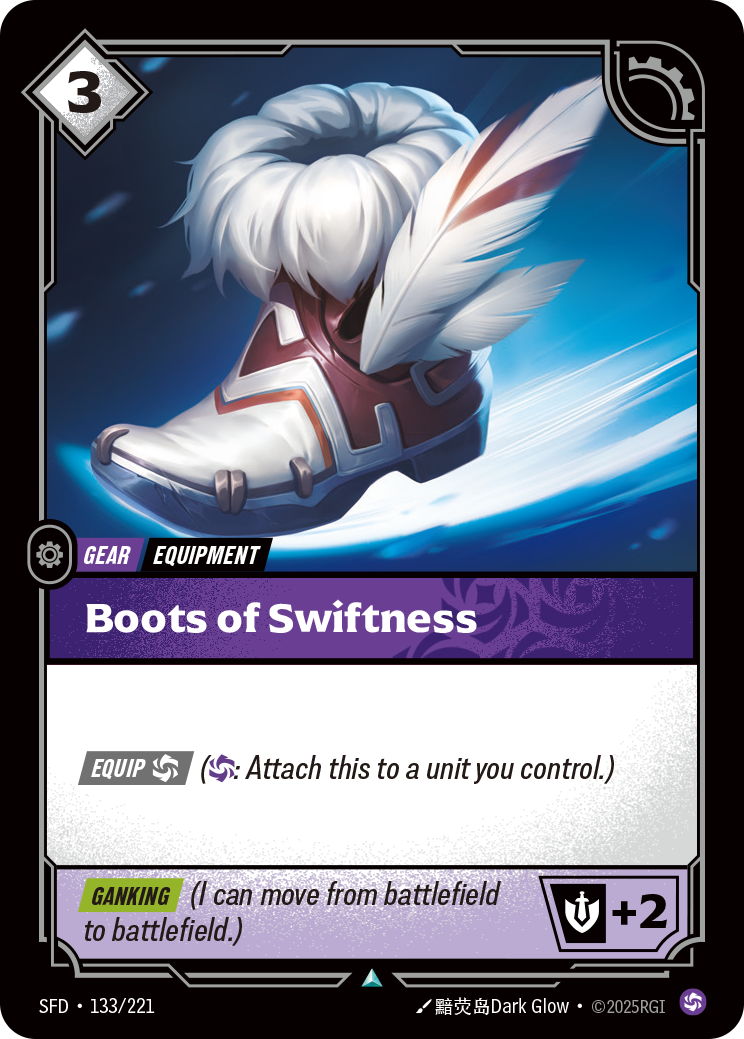 SFD-133 * Boots of Swiftness * Uncommon * Spiritforged