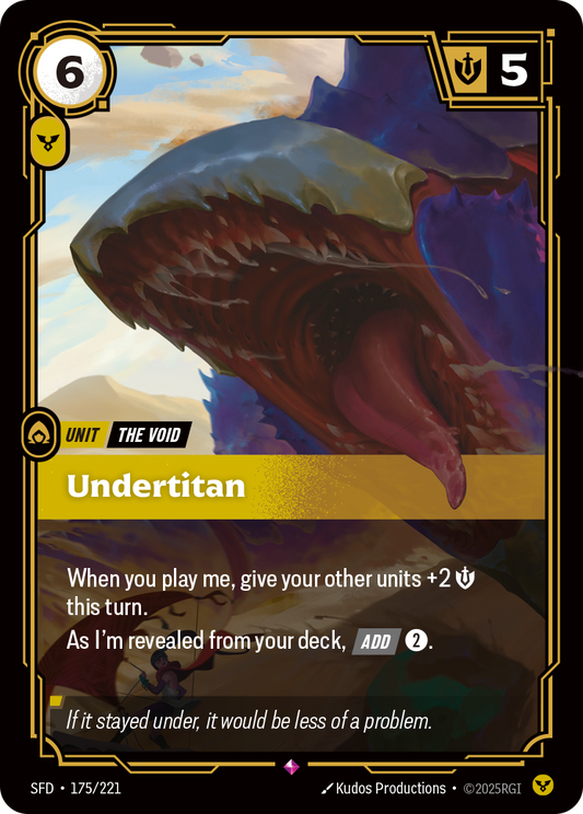 Undertitan * Rare * SFD-175