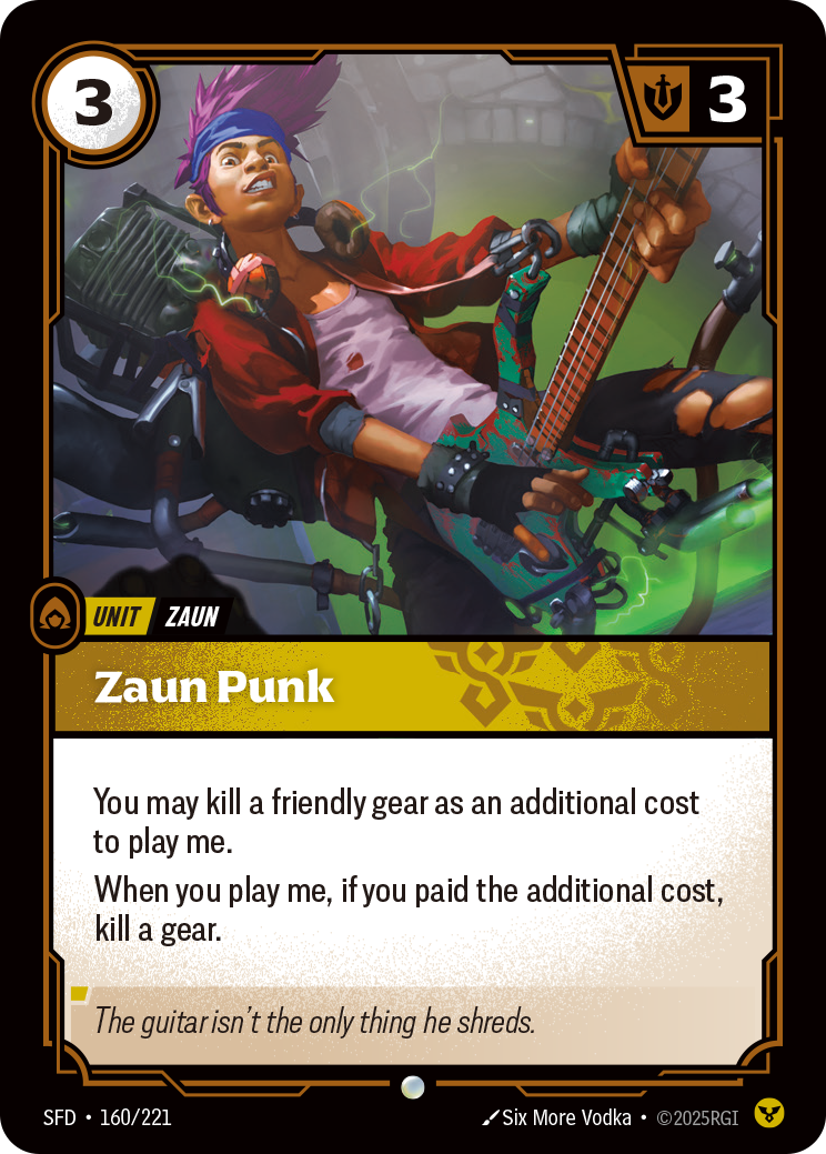 SFD-160 * Zaun Punk (Foil) * Common * Spiritforged