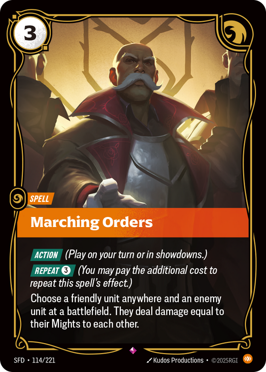Marching Orders * Rare * SFD-114